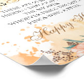 Ring zoek spel bruidsjurk bloem bruiloft poster (Hoek)