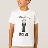 Ringbearer bruiloft gepersonaliseerd T-Shirt (Voorkant)