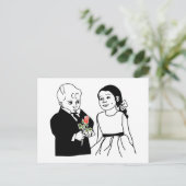 Ringbearer en Bloemenmeisje Briefkaart (Staand voorkant)