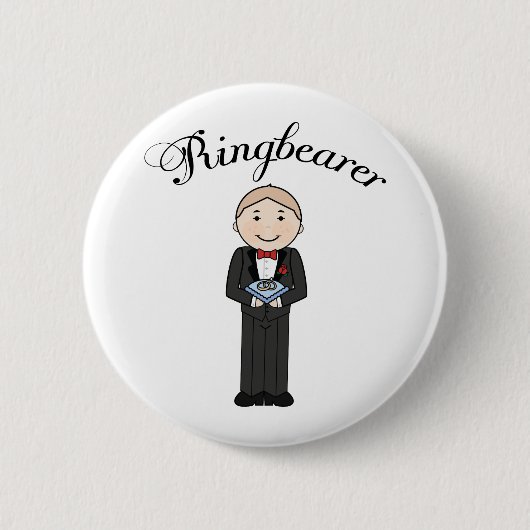 Ringbearer Wedding Button (Voorkant)