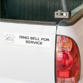 RINGBELL VOOR DIENSTVERLENING BUMPERSTICKER (Op Truck)