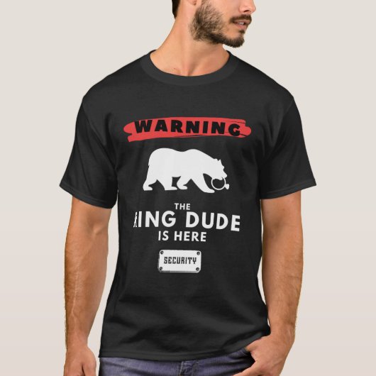 Ringbeveiliging voor jongensringdrager bruiloft t-shirt (Voorkant)