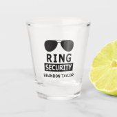 Ringbeveiligingsring Drager Bruidsjonker Cadeau Shot Glas (Voorkant)