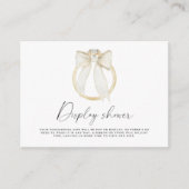 Ringboog vrijgezellenfeest Display douche Informatiekaartje (Voorkant)