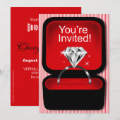 Ringbox Vrijgezellenfeest rood Kaart (Voorkant / Achterkant)