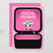 Ringbox Vrijgezellenfeest roze Kaart (Voorkant / Achterkant)