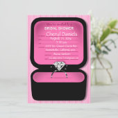 Ringbox Vrijgezellenfeest roze Kaart (Staand voorkant)