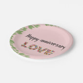 ringceremonie bruiloft effen gebruik papieren bordje (Gekanteld)