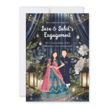 Ringceremonie uitnodigen Indiase Verloving uitnodi