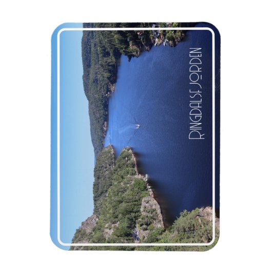 Ringdalsfjorden Zomerlandschap Uitzicht Magneet (Verticaal)