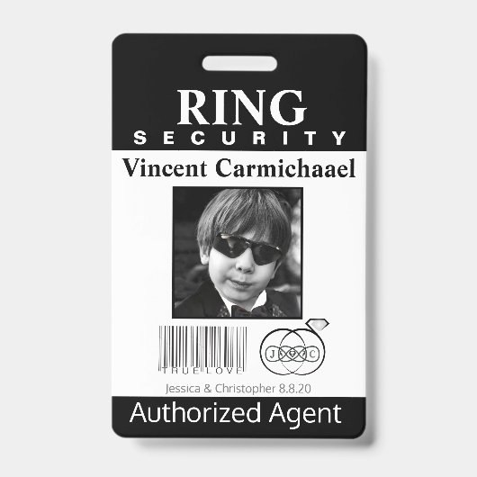 Ringdrager Beveiligingsbadge Badge (Voorzijde)