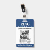 Ringdrager Beveiligingsbadge Badge (Voorzijde met clip)