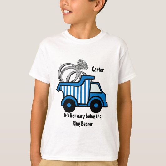Ringdrager Blue Dump Truck T-shirt (Voorkant)