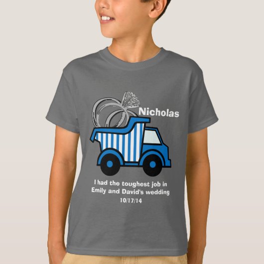 Ringdrager Blue Dump Truck T-shirt (Voorkant)