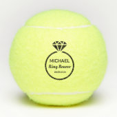 Ringdrager dank u gunst tennisballen (Voorkant)