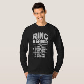 Ringdrager Eet Cake Guard Ringen Dans Bruiloft Par T-shirt (Voorkant volledig)