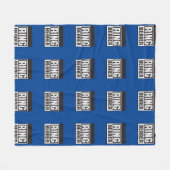 Ringdrager Fleece Deken Blu en Blk Collectie (Voorkant (Horizontaal))