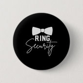 Ringdrager Huwelijksfeest Beveiligingsman Marr Ronde Button 5,7 Cm (Voorkant)