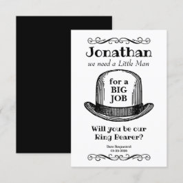 Ringdrager in vintage stijl, wil je mijn ringdrage kaart