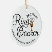 Ringdrager rendieren kerst keramisch ornament (Rechts)