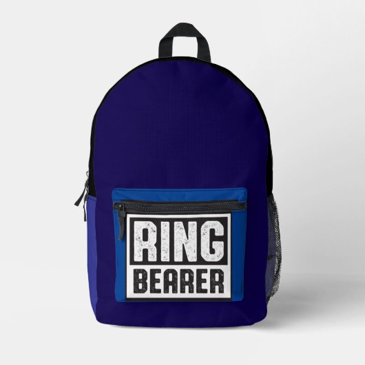 Ringdrager Rugzak Blauw en Zwart Collectie (Voorkant)