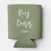 Ringdrager Sage Green Trouw Blikjeskoeler (Achterkant)