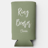 Ringdrager Sage Green Trouw Seltzer Blikjeskoeler (Voorkant)