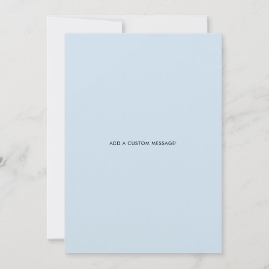 Ringdrager | Script Stijl Aangepaste Trouw Kaart (Achterkant)