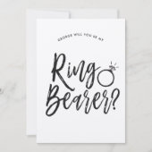 Ringdrager | Script Stijl Trouwring Op maat gemaak Kaart (Voorkant)