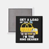 Ringdrager shirt grappige trouwtruck jongens cadea magneet (Voorkant / Achterkant)