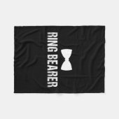 Ringdrager shirt - schattige ringdrager voor jonge fleece deken (Voorkant (Horizontaal))