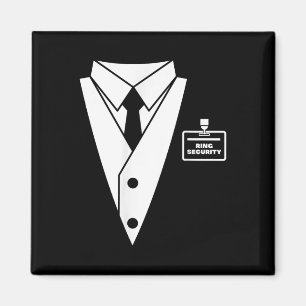 Ringdrager Tuxedo Tux pak bruiloft kostuum voor Ki Magneet