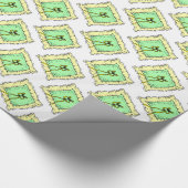 Ringdrager van een weddenschap met een pilotendoek cadeaupapier (Hoek)