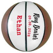 Ringdrager Voorstel Cadeau Mini Voetbal Basketbal (Verticaal)