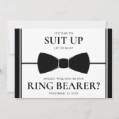 Ringdrager Voorstellen Kaart - Suit Up, Little Man (Voorkant)