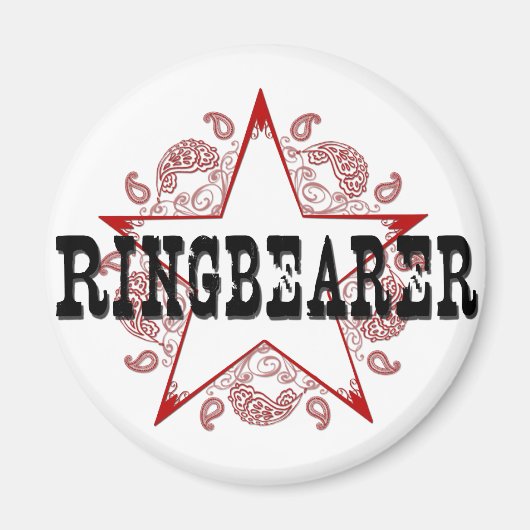 Ringdrager Westerne rode magneet (Voorkant)