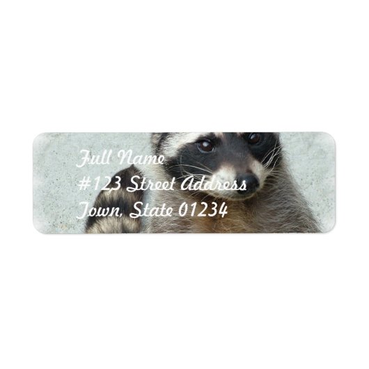 Ringed Raccoon Mailing Labels (Voorkant)
