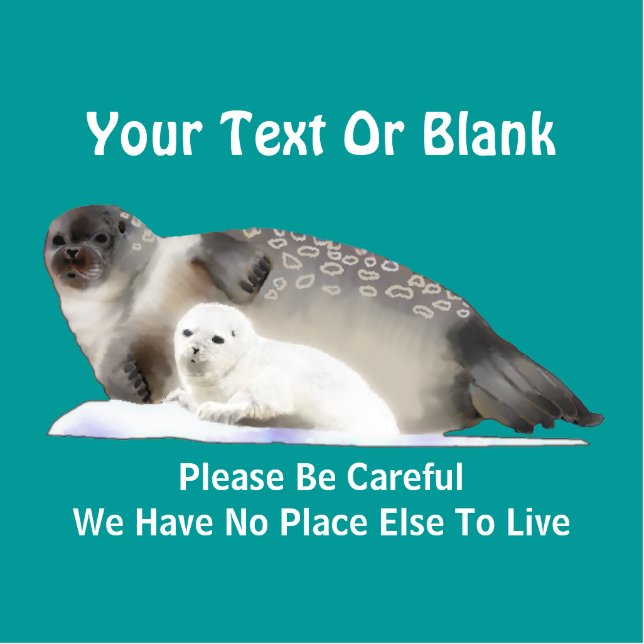 Ringed Seal - On Thin Ice Fotobeeldje Magneet (Voorkant)