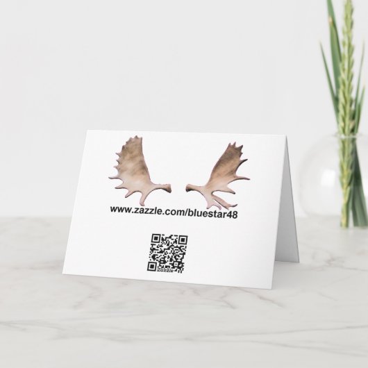 Ringed zegel feestdagen kaart (Achterkant)