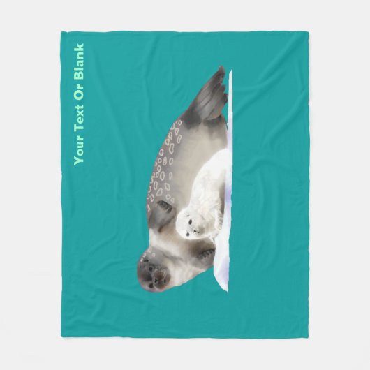 Ringed zegel fleece deken (Voorkant)