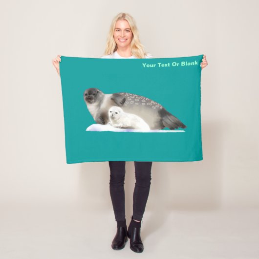 Ringed zegel fleece deken (In situ)