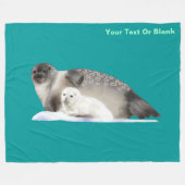 Ringed zegel fleece deken (Voorkant (Horizontaal))