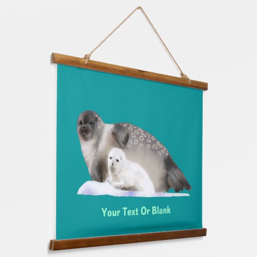 Ringed zegel hangend wandkleed (Gebogen)