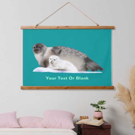 Ringed zegel hangend wandkleed (Slaapkamer)