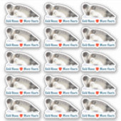 Ringed zegel - Koude neus Warm hart kruiper Sticker (Voorkant)