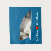 Ringed zegel - Koude neus Warm hart Wandkleed (Voorkant)