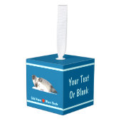 Ringed zegel - koude neus, warme harten decoratie (Voorkant hoekig)