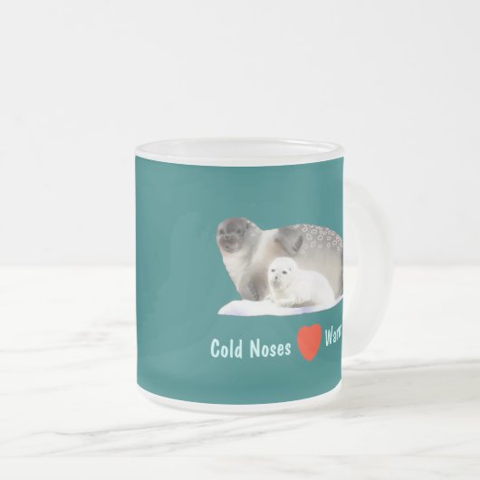 Ringed zegel matglas koffiemok (Voorkant rechts)