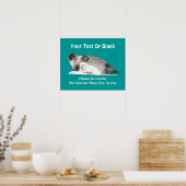 Ringed zegel - op dunne ijs poster (Keuken)