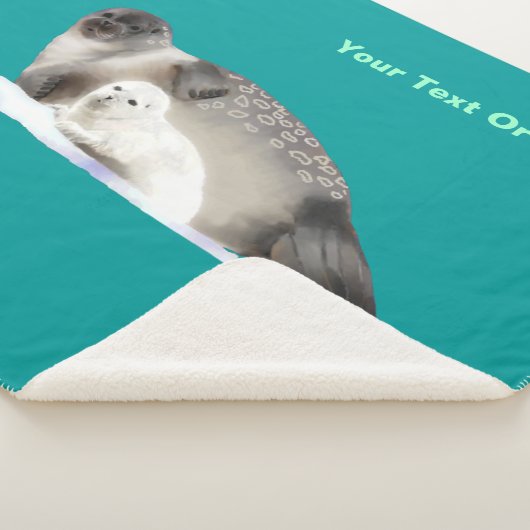 Ringed zegel sherpa deken (3/4)